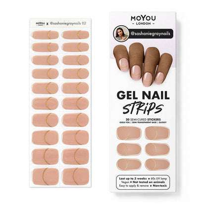 Gel Nail Strip ★ @sashaniegraynails 02 - MoYou London