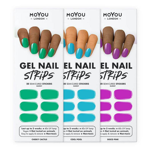 Gel Nail Strip Bundle ★ Festival 3 Plate Bundles MoYou London 