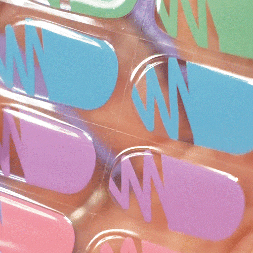 pastel colour mix manicure summer nails gel stickers 