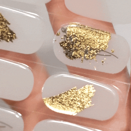 Boho Chic manicure using gel polish stickers by MoYou London