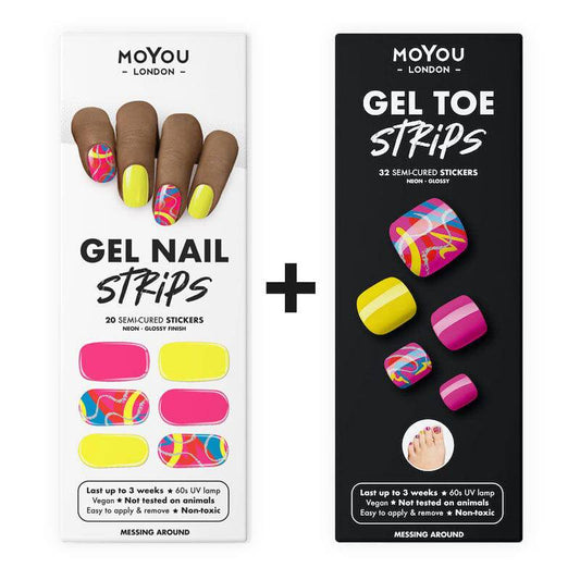 Gel Strip Bundle ★ Messing Around Gel Nail Wraps MoYou London 