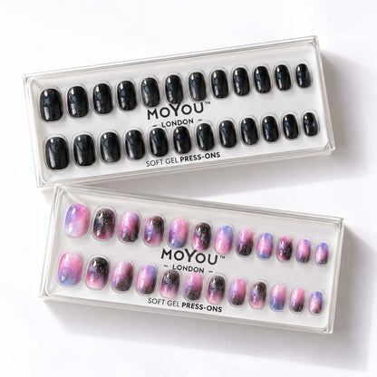 Halloween Press-On Duo ✦ Cosmic Dark