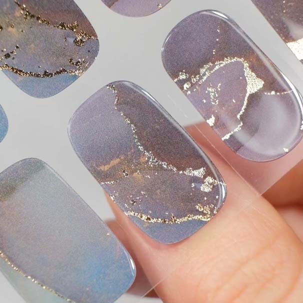 Gel Nail Strip ★ Midnight Marble - MoYou London