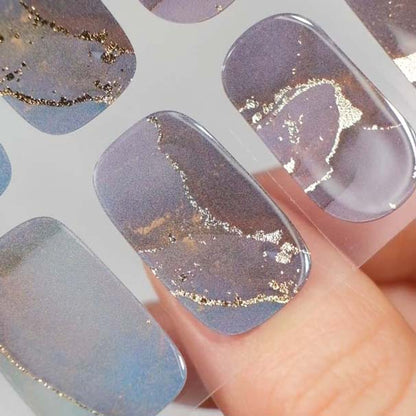 Gel Nail Strip ★ Midnight Marble - MoYou London