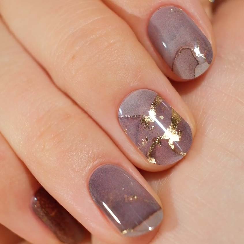 Gel Nail Strip ★ Midnight Marble - MoYou London
