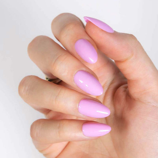 Think Pink Short Almond • Soft Gel Press Ons - MoYou London