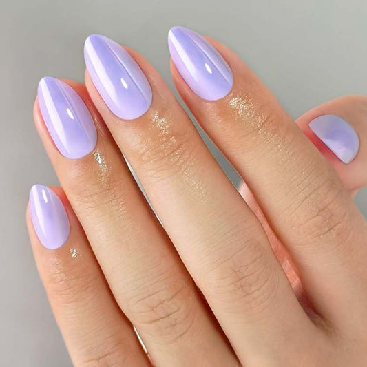 Galaxy Sugar Short Almond • Soft Gel Press Ons - MoYou London