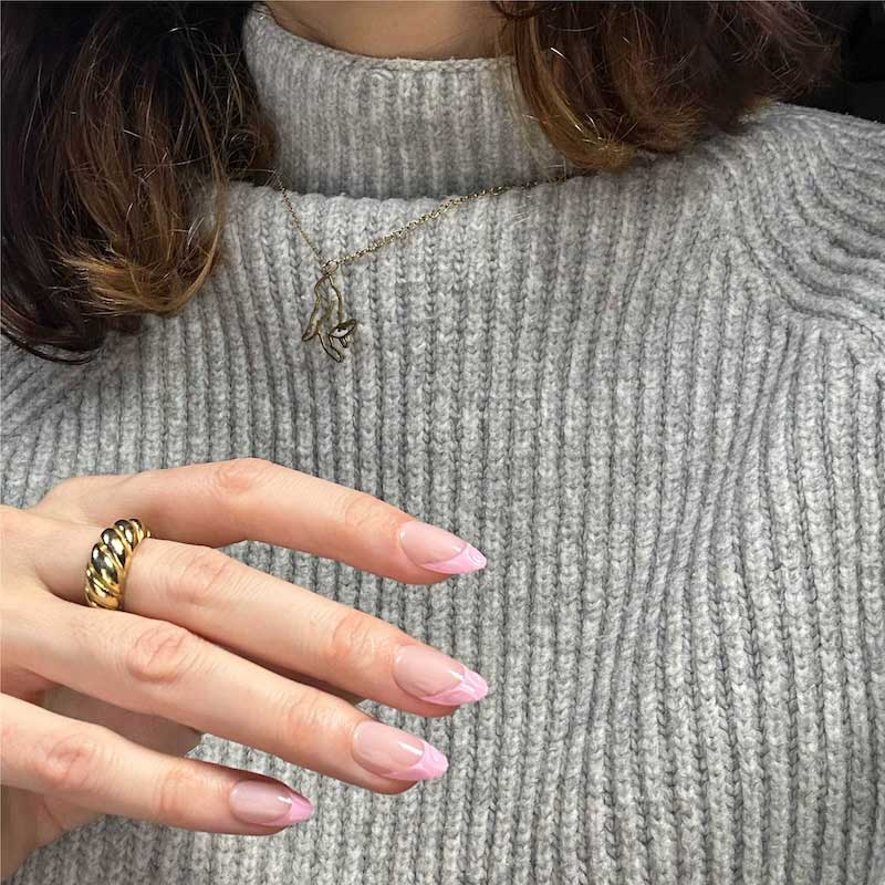 Rosy Cozy Short Almond • Soft Gel Press Ons - MoYou London