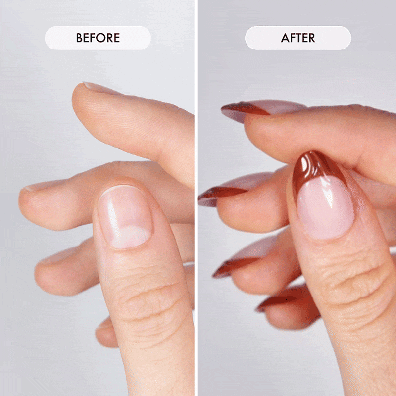 Mocha Tips Short Almond • Soft Gel Press Ons - MoYou London