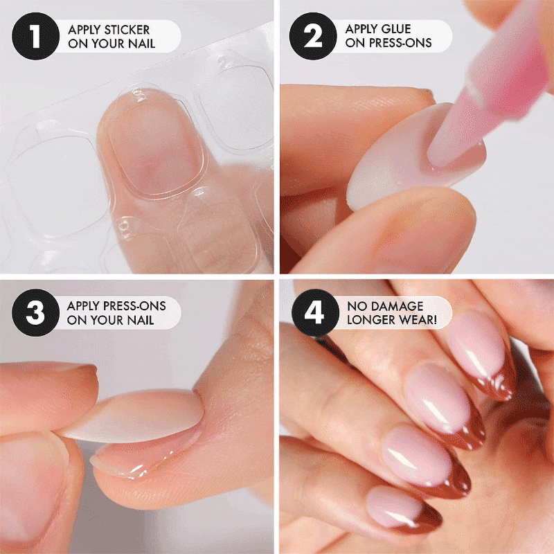 Mocha Tips Short Almond • Soft Gel Press Ons - MoYou London