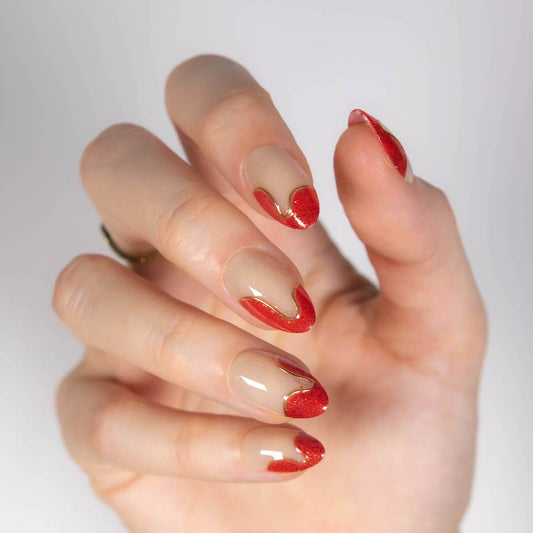 French Fries Short Almond • Soft Gel Press Ons - MoYou London