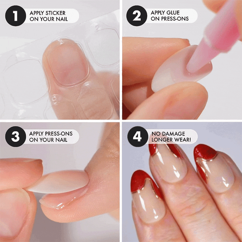 French Fries Short Almond • Soft Gel Press Ons - MoYou London