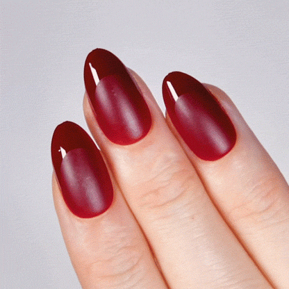 Merlot Magic Short Almond • Soft Gel Press Ons - MoYou London