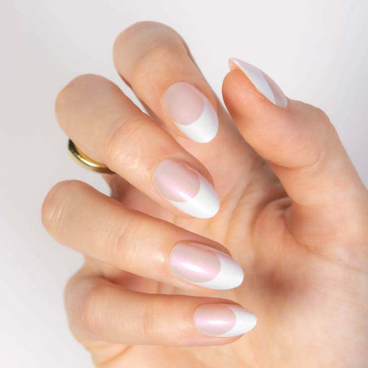 Sparkling Rose Short Almond • Soft Gel Press Ons - MoYou London