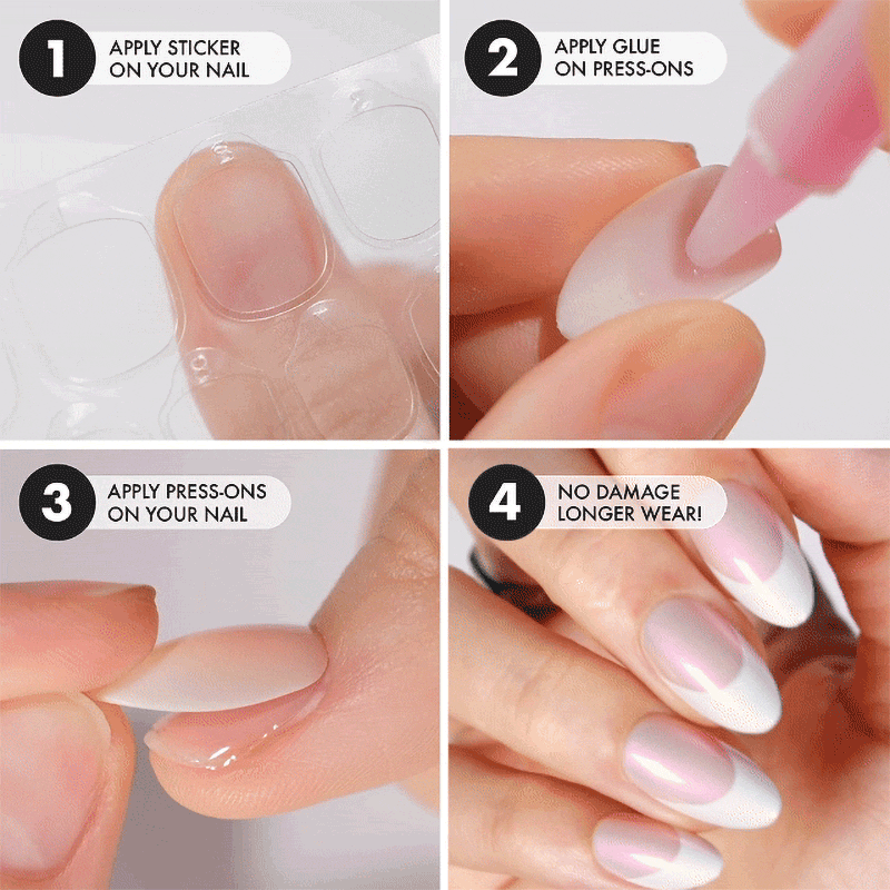 Sparkling Rose Short Almond • Soft Gel Press Ons - MoYou London