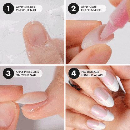 Sparkling Rose Short Almond • Soft Gel Press Ons - MoYou London