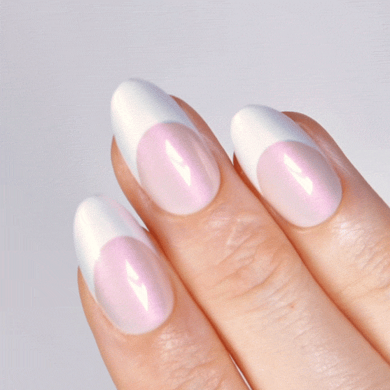 Sparkling Rose Short Almond • Soft Gel Press Ons - MoYou London