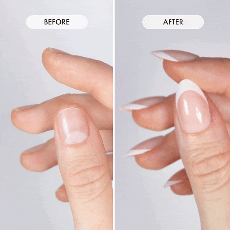 Timeless Tips Short Almond • Soft Gel Press Ons  (same as 41) - MoYou London
