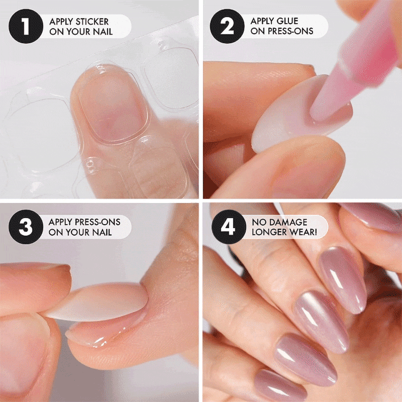 Ethereal Glow Short Almond • Soft Gel Press Ons - MoYou London