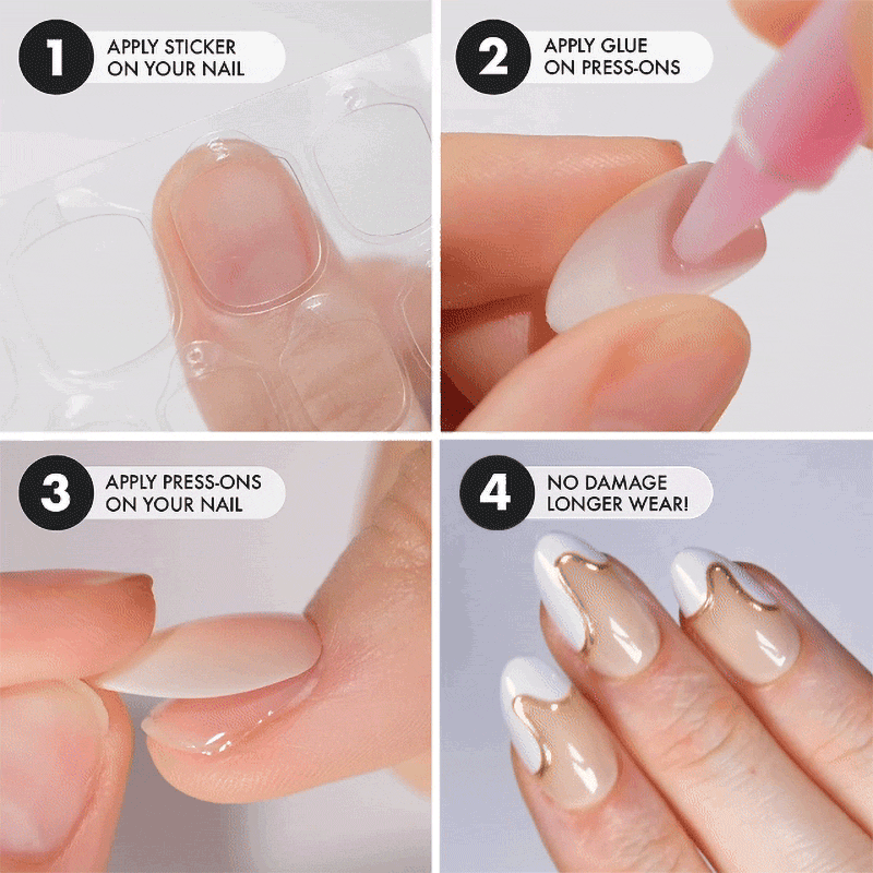 French Toast Short Almond• Soft Gel Press Ons - MoYou London