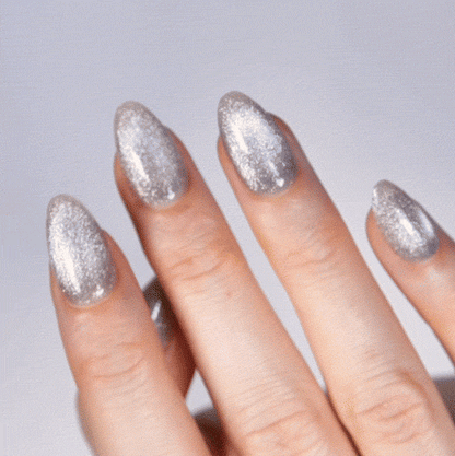 Lunar Shine Short Almond • Soft Gel Press Ons - MoYou London