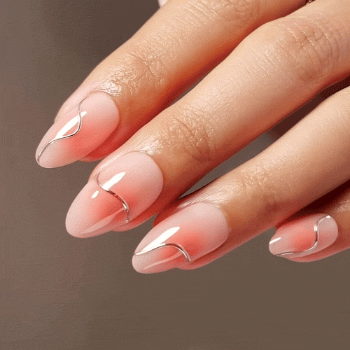Barely Wired Short Almond • Soft Gel Press Ons - MoYou London