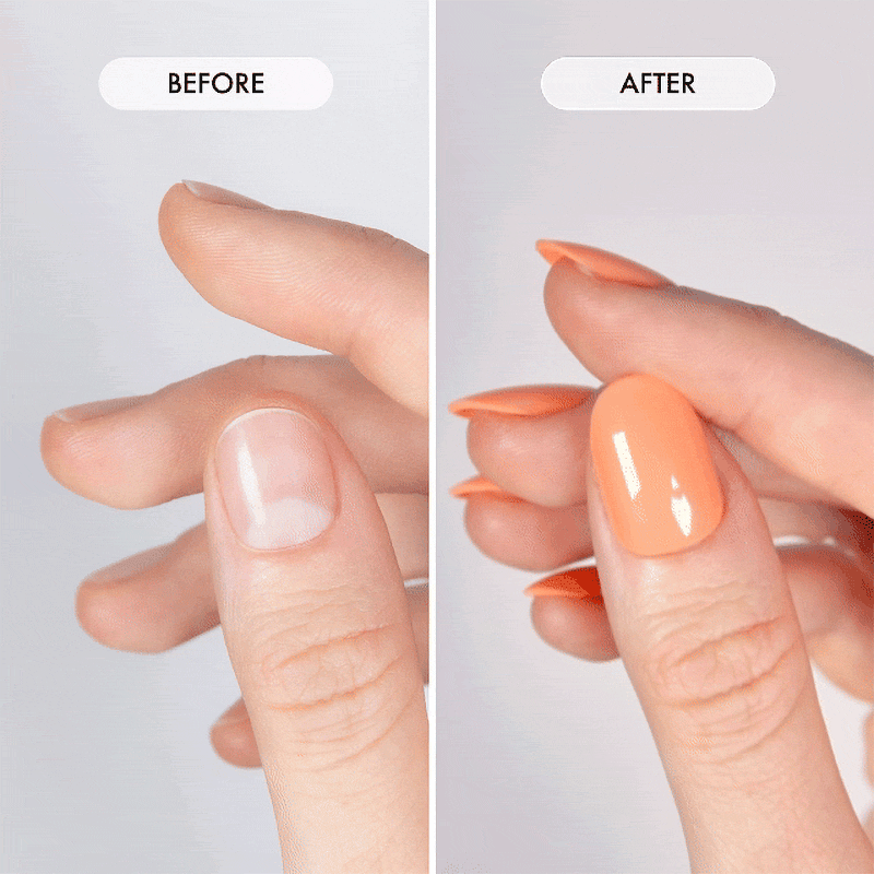 Tropical Sunset Short Oval • Soft Gel Press Ons - MoYou London