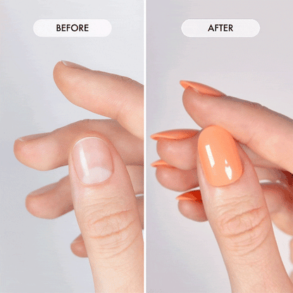 Tropical Sunset Short Oval • Soft Gel Press Ons - MoYou London