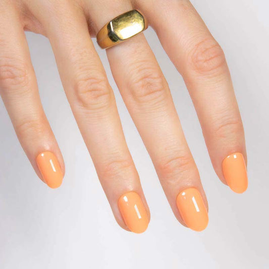 Tropical Sunset Short Oval • Soft Gel Press Ons - MoYou London