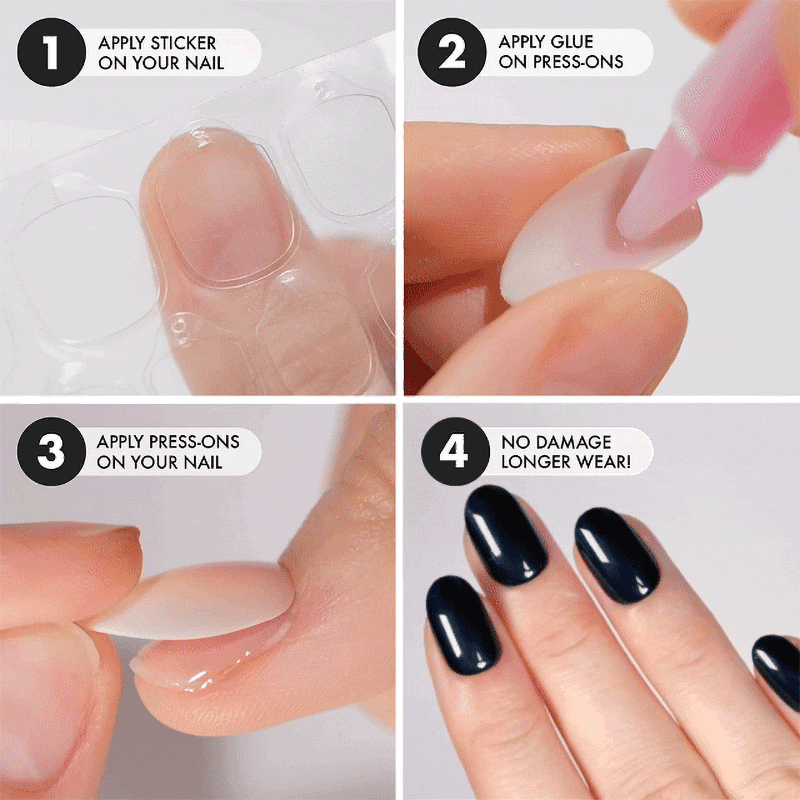 Olive Tree Short Oval • Soft Gel Press Ons - MoYou London