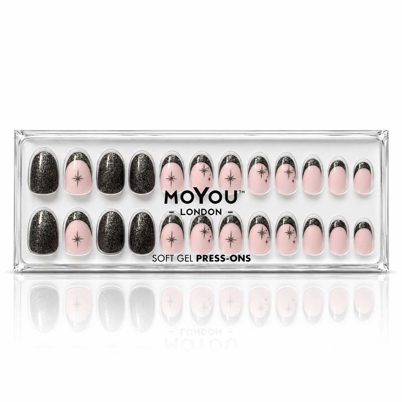 Dark Glam French • Short Oval
