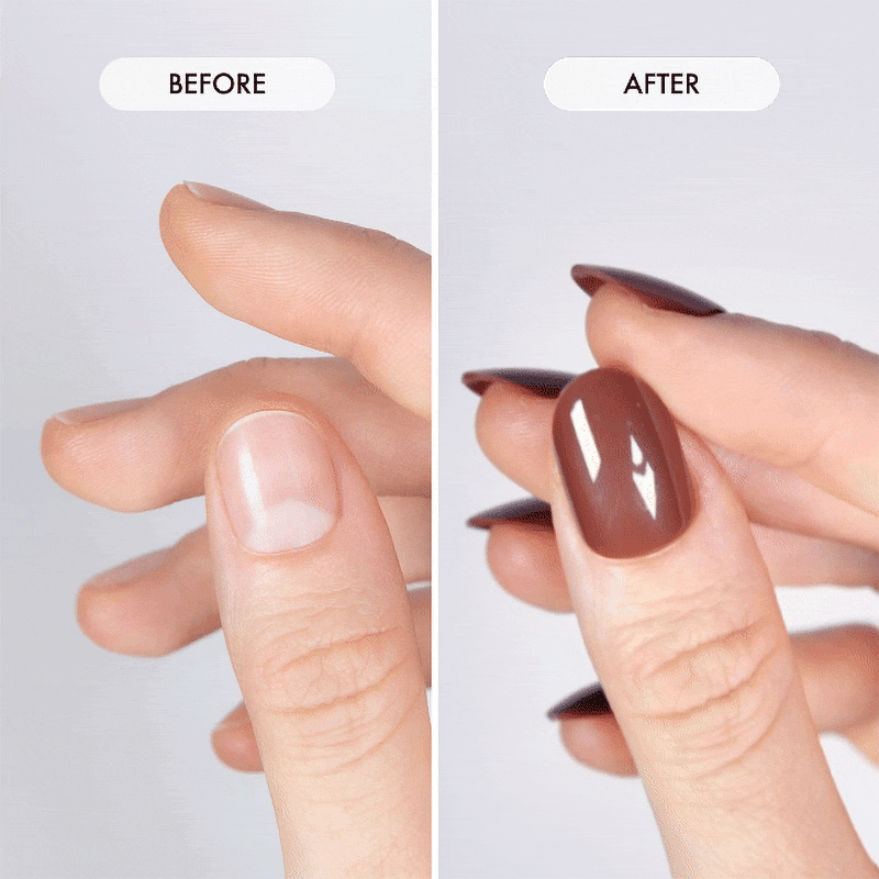 Terra Cotta Short Oval • Soft Gel Press Ons - MoYou London