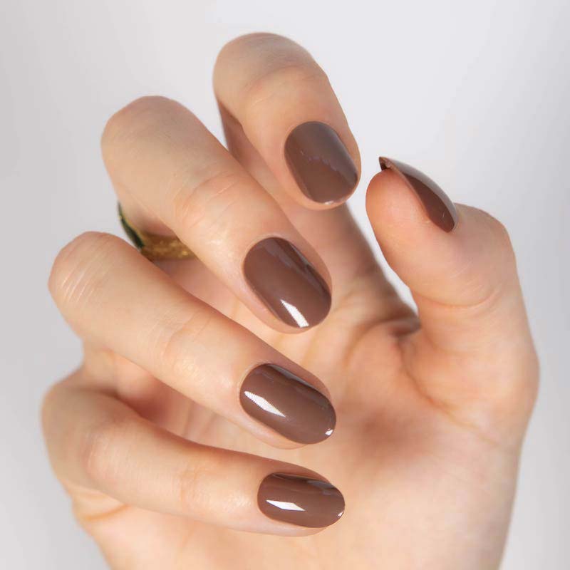 Terra Cotta Short Oval • Soft Gel Press Ons - MoYou London