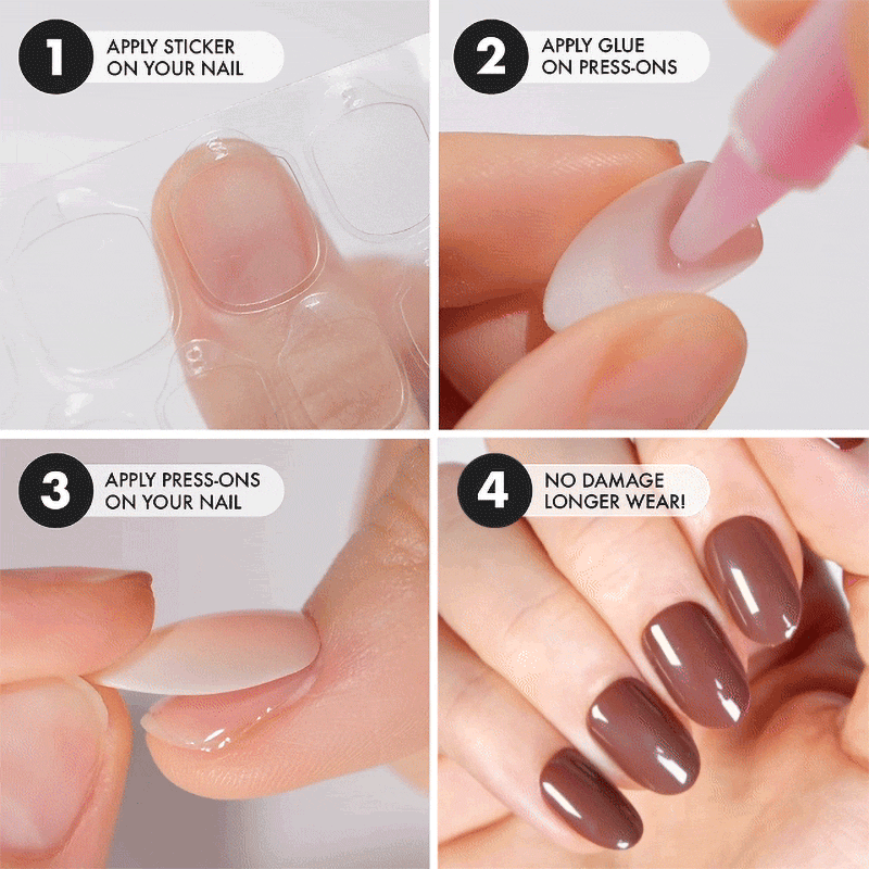 Terra Cotta Short Oval • Soft Gel Press Ons - MoYou London
