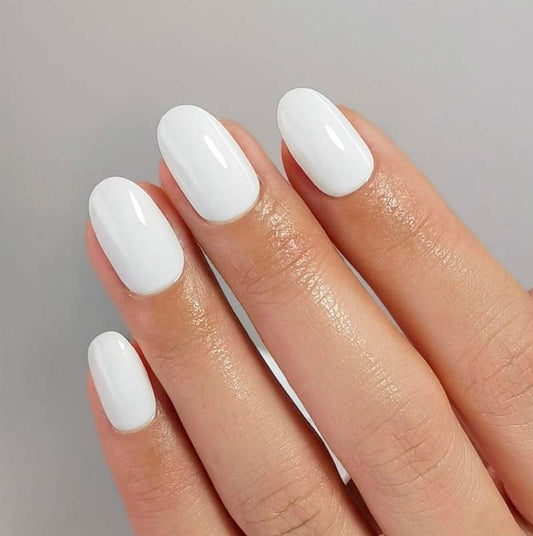 Soft Cloud Short Oval • Soft Gel Press Ons - MoYou London
