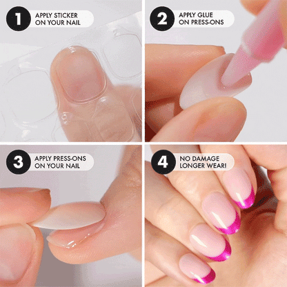 Pink Rebellion Short Oval • Soft Gel Press Ons - MoYou London