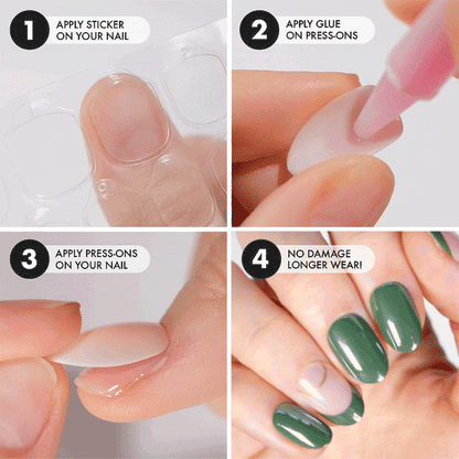 Olive Me Short Oval • Soft Gel Press Ons - MoYou London