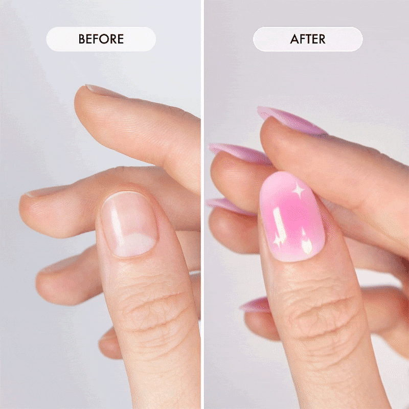 Bubblegum Bliss Short	Oval • Soft Gel Press Ons - MoYou London