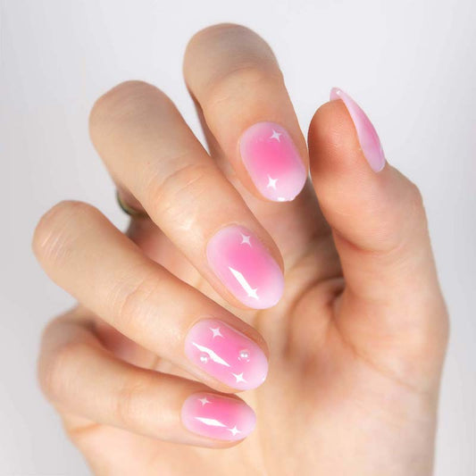 Bubblegum Bliss Short	Oval • Soft Gel Press Ons - MoYou London