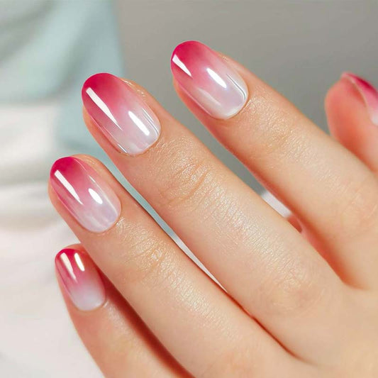 Fade & Fabulous Short Oval • Soft Gel Press Ons - MoYou London