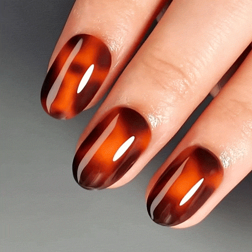 Wild Shell Short Oval • Soft Gel Press Ons - MoYou London