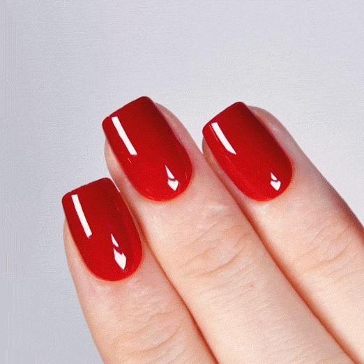 Crimson Kiss Short Square • Soft Gel Press Ons - MoYou London