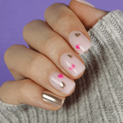 Golden Hearts • Short Square