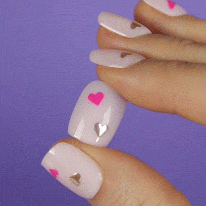 Golden Hearts • Short Square