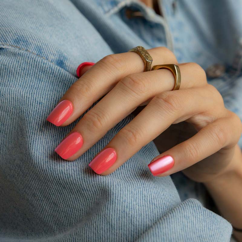 Coral Chrome • Short Square