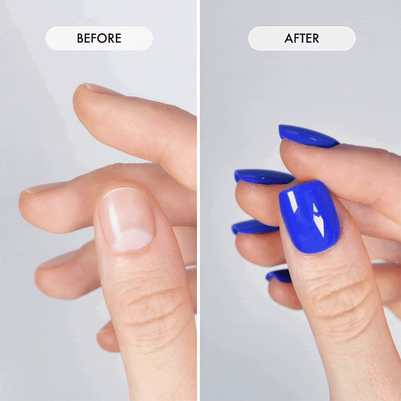 Blueprint Short Square • Soft Gel Press Ons - MoYou London