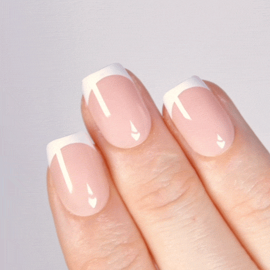 Vanilla Cream Short Square • Soft Gel Press Ons - MoYou London