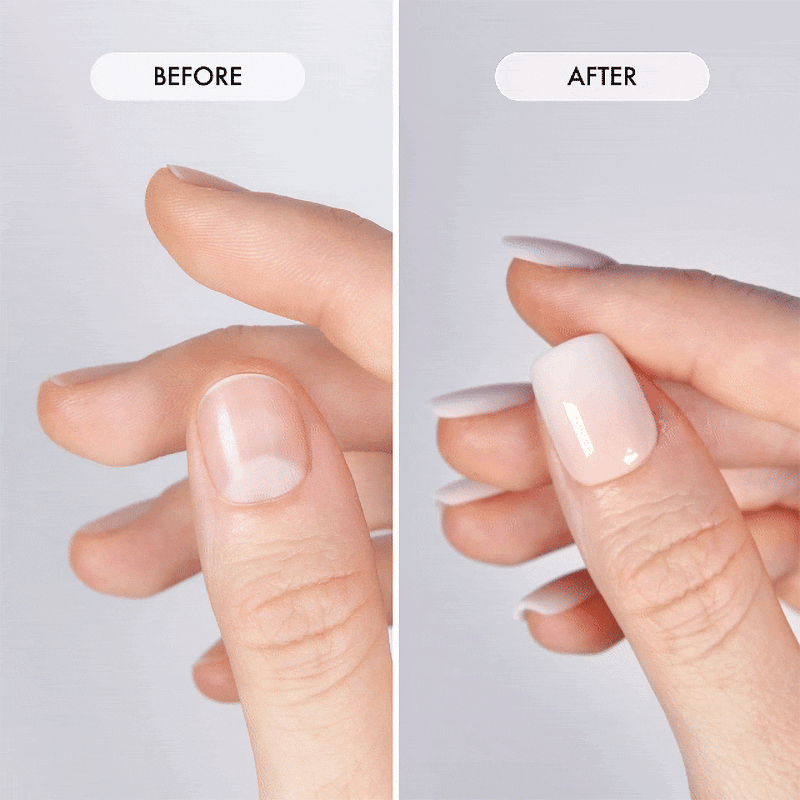 Rosy Glow Short Square • Soft Gel Press Ons - MoYou London