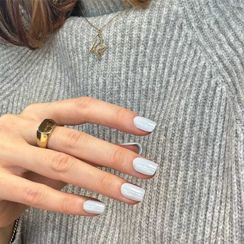 Ocean Mist Short Square • Soft Gel Press Ons - MoYou London