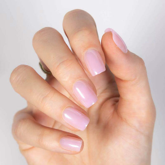 Pearl Rose Short Square • Soft Gel Press Ons - MoYou London